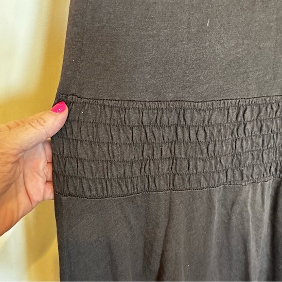 Enza Costa Women’s Dark Brown Cotton Modal Stretch Tank Maxi Dress Oversized L - Picture 7 of 8